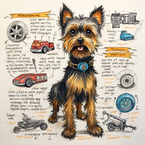 en forklaring på en mekanisk yorkie-hund 2