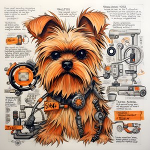 en forklaring på en mekanisk yorkie-hund 4
