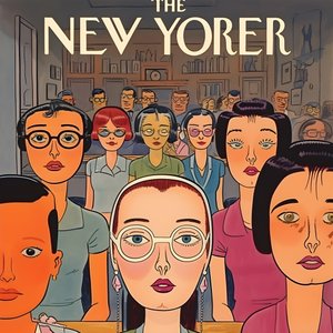 fargerikt new yorker cover vintage tegneserie gag 1