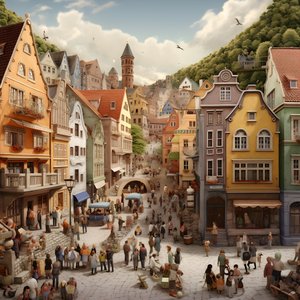 by med mange mennesker realistiske 3