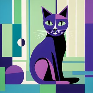 For å skape en slående kontrast, er sølvkatteinnhold i stil med modernistiske rene linjer 3