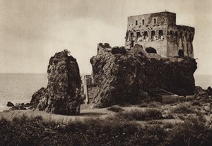 Italia: Castello Praia a Mare, Calabria (s/hvitt-bilde) av Kurt Hielscher