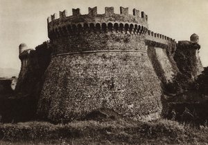 Italia: Castello Sarzanello (s/h-bilde) av Kurt Hielscher