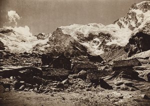Italia: Monte Rosa (s/hvitt bilde) av Kurt Hielscher