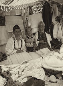 Jugoslavia: Marked i Prizren (s/hvitt bilde)