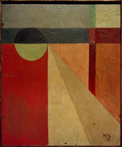 Abstraksjon 45 / ballkjole av Kurt Schwitters