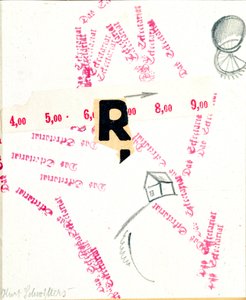 Das Sekretariat (Sekretariatet) Blandede medier av Kurt Schwitters (1887-1948) (ec.all.) London fra det 20. århundre, Lord Gallery av Kurt Schwitters