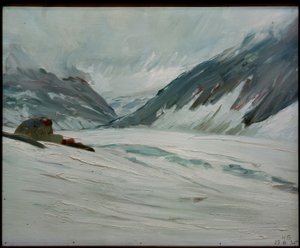 Dypt vann med snø av Kurt Schwitters