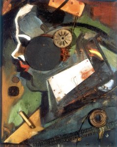 Merzbild 1A (legen) av Kurt Schwitters