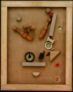Merzbild 46 A. Kjeglebildet av Kurt Schwitters