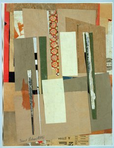 Jernbane, 2. klasse, 1923 av Kurt Schwitters