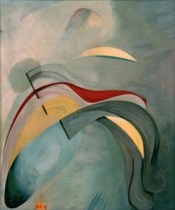 Rød linje (1) av Kurt Schwitters