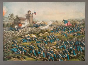 Anklagen for det 24. og 25. fargede infanteriet og redning av Rough Riders på San Juan Hill, 2. juli 1898