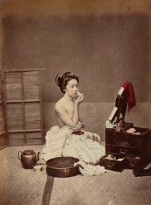 Japansk toalett, ca. 1880