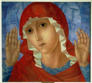 The Mother of God: The Tenderness of Cruel Hearts, 1914-15 av Kuzma Sergeevich Petrov Vodkin