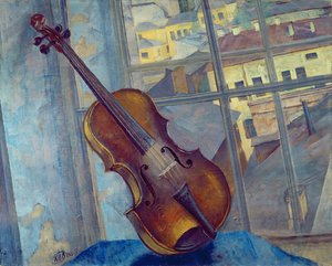Fiolin, 1918 av Kuzma Sergeevich Petrov Vodkin
