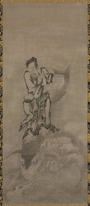 Hotei med Daoist Immortals, sent på 1600-tallet – tidlig på 1700-tallet.