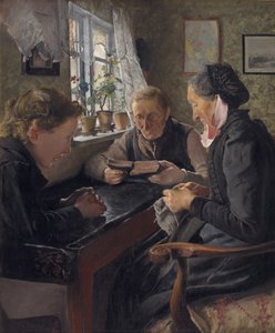 Et barn på besøk til besteforeldrene sine på en søndag av Laurits Andersen Ring