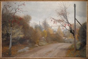 Veien ved Mogenstrup, Sjælland. Høst av Laurits Andersen Ring