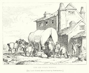 The Old Stage Waggon (gravering)