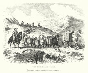 The Pack-Horse Convoy (gravering)
