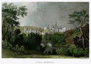 Alnwick Castle, Northumberland, 1700-1900-tallet. av L Kunstvortag