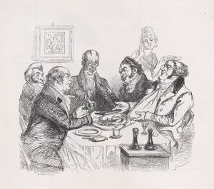 Lovsang av kylling fra The Complete Works of Béranger, 1836. av Lacoste