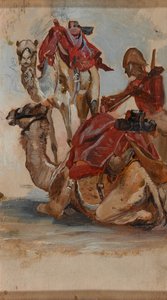 Britisk soldat, Camel Corps, Egypt, 1. Sudan-krig, 1885 ca av Lady Butler