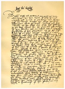Brev fra Lady Jane Gray til William Parr, 10. juli 1553. av Lady Jane Grey