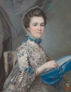 Selvportrett av Lady Mary Lowther