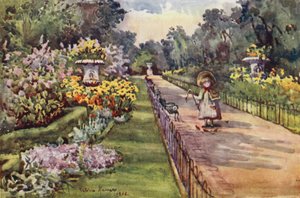 Vår i Regent's Park (farge litho)