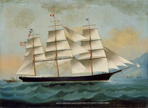 The Ship Fleetwing, Hong Kong Bay, J. W. Guest, kommandør