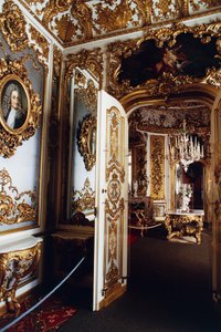 Interiør av Linderhof-palasset til Ludwig II