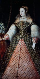 Portrett av Catherine de Medici, dronningkonsort av kong Henry II av Valois, ca. 1547-59 (olje på lerret)