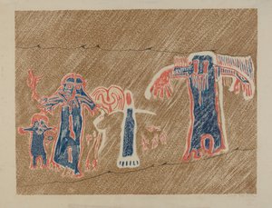 Petroglyph - Menneskefigurer