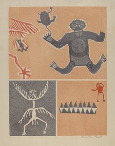 Petroglyph - Menneskefigurer