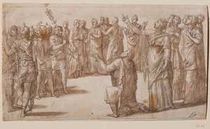 Augustus og den tiburtinske sibylla, ca 1547.