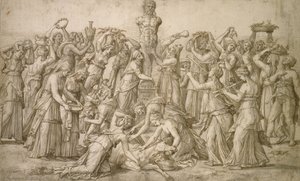 Offer til Priapus, 1540 (penn og bistre)