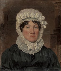 Portrett av fru Ben Marshall (olje på lerret) (se 158573 for par)
