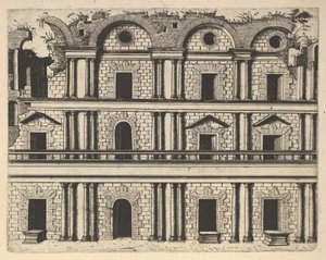 Ruin of a Palace Facade [Palatium M. Agrippa] fra serien 