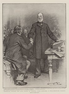Professor Virchow og Lord Lister ved Charing Cross Hospital, en velfortjent hyllest