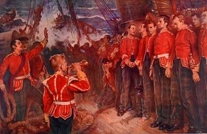 Forliset av Birkenhead, 25. februar 1852 (fotolitografi)