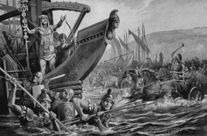 En modig fanebærer (litho) av Lancelot Speed
