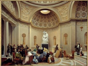 Seremoni ved forsoningskapellet i 1835 (Parisisk kapell som ligger på 29, rue Pasquier i 8. arrondissement). Maleri av Theodore Turpin De Crisse (1782-1859)