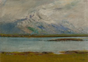 Tatra-landskap, 1890-95 av Laszlo Mednyanszky