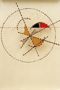 Ekspresjonistisk komposisjon av Laszlo Moholy Nagy