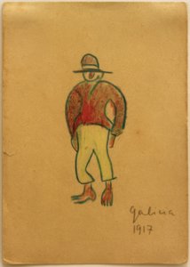 Uten tittel (galisisk med gule bukser) av Laszlo Moholy-Nagy