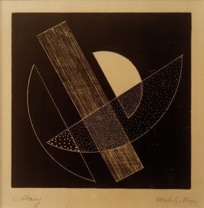 Uten tittel (konstruktivistisk komposisjon) av Laszlo Moholy Nagy