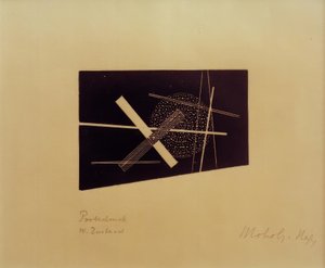 Uten tittel (konstruktivistisk komposisjon) av Laszlo Moholy Nagy