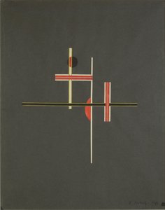 Rød og svart balanse, 1922 av Laszlo Moholy Nagy